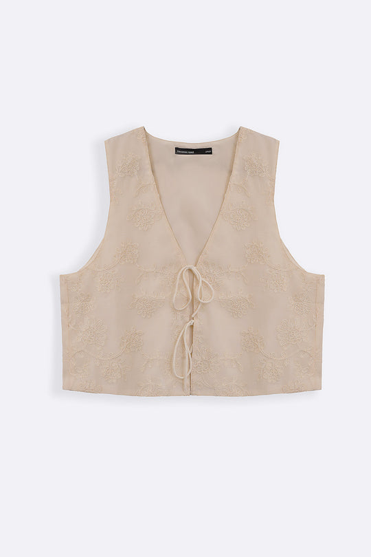 OFF WHITE IVORY ARTISAN VEST