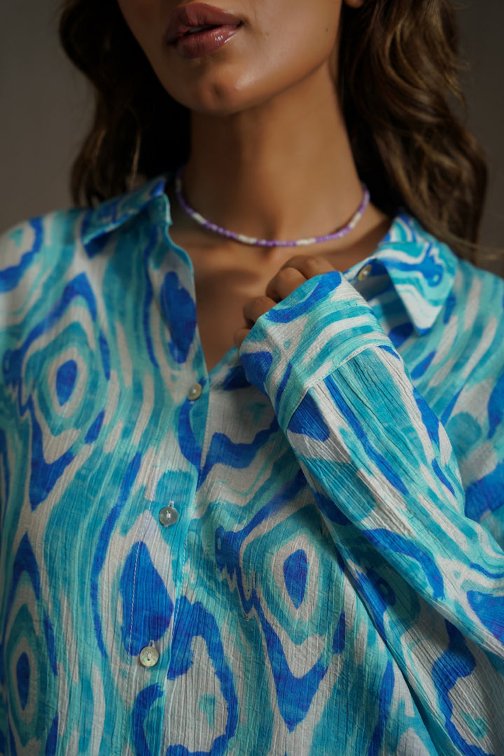 BLUE TIDAL FLOW SHIRT
