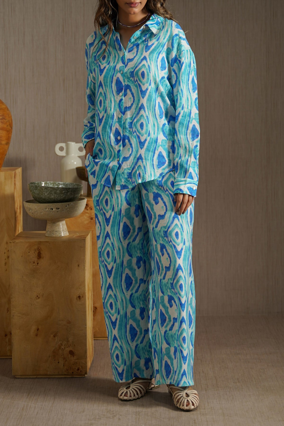 BLUE TIDAL FLOW SHIRT