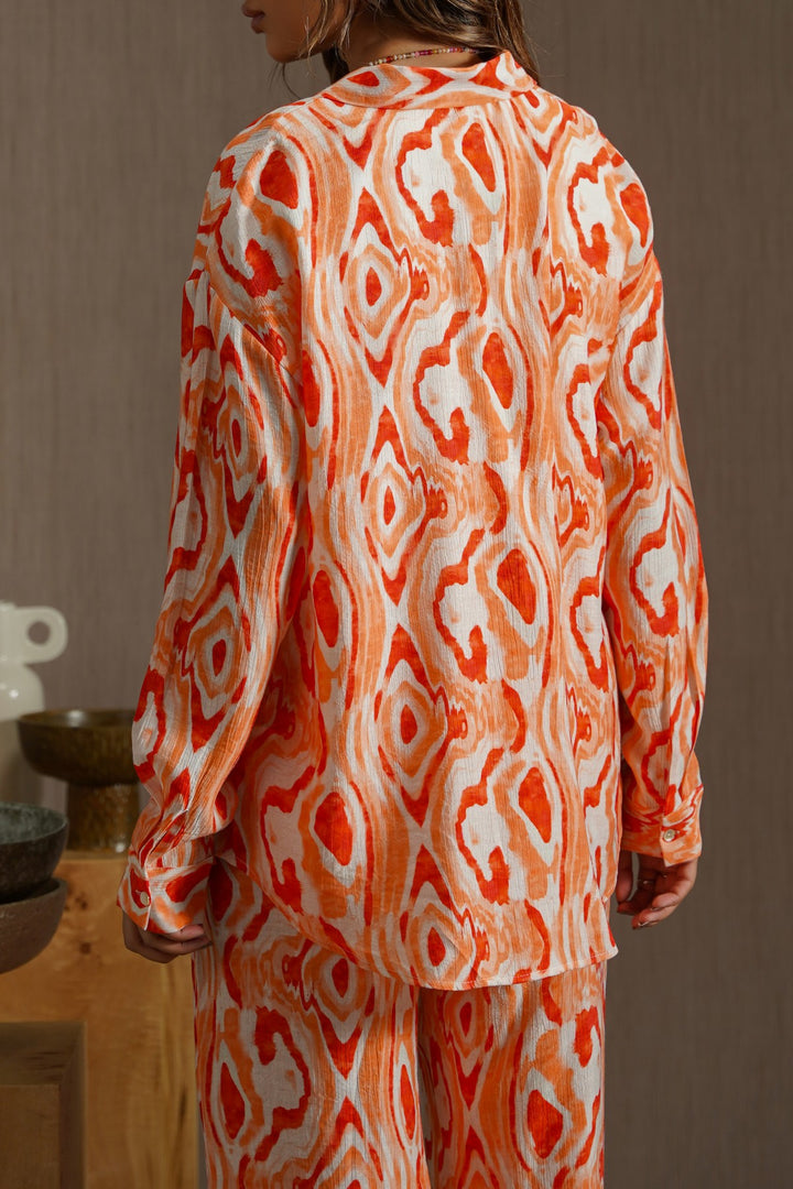 ORANGE TIDAL FLOW SHIRT