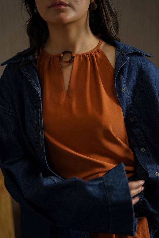 RUST COVE HALTER TOP