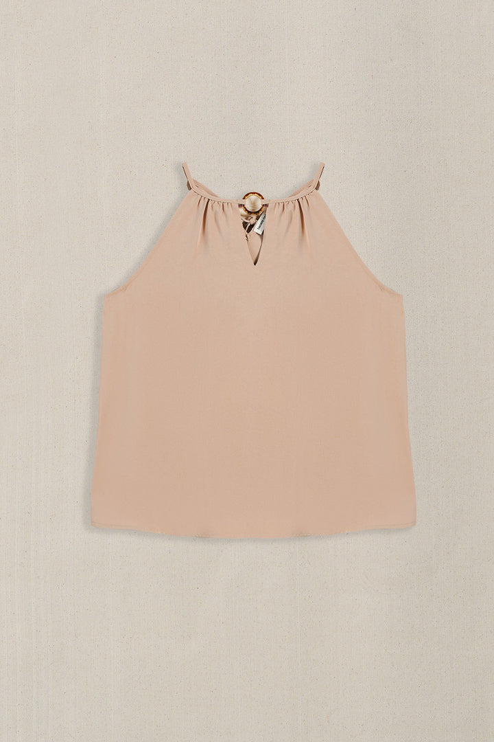 TAUPE COVE HALTER TOP