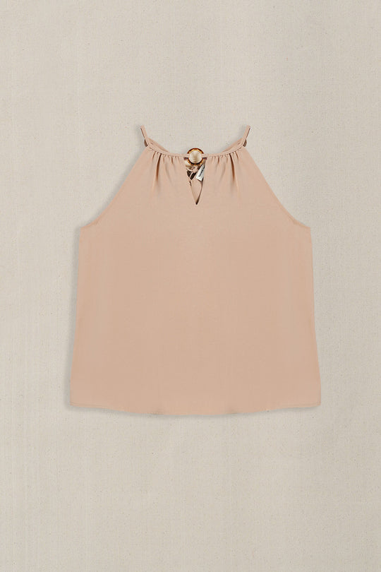 TAUPE COVE HALTER TOP