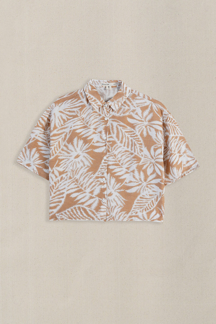 RUST WOOD & BLOOMS SHIRT