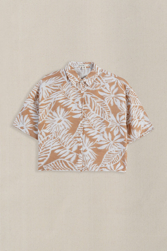 RUST WOOD & BLOOMS SHIRT