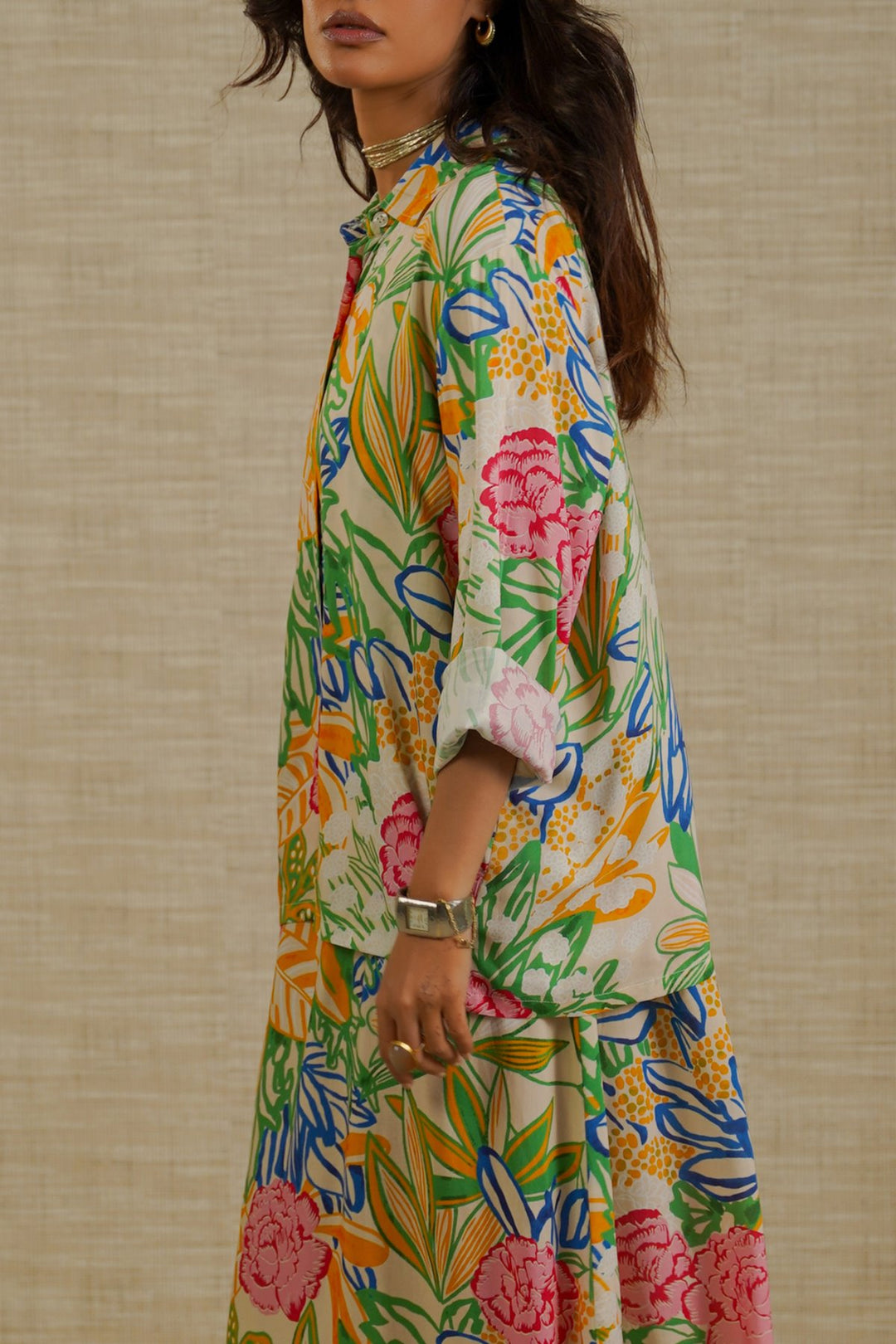 PINK GARDENIA BUTTON DOWN