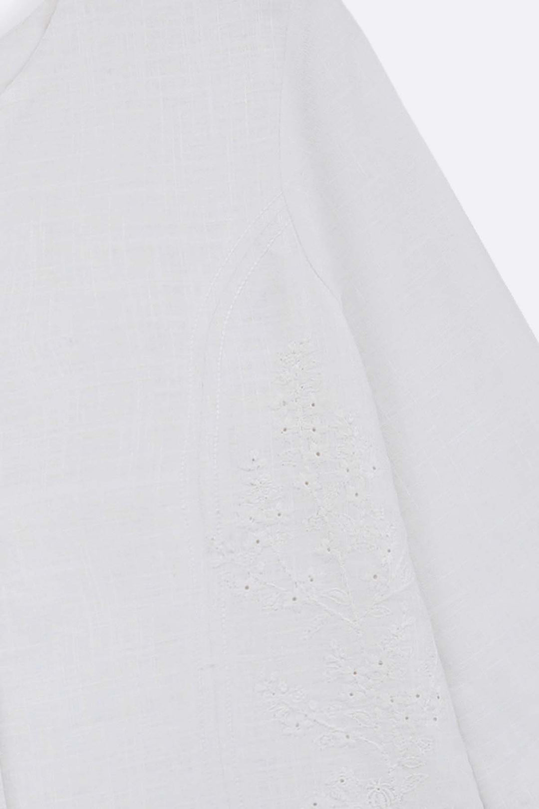 OFF WHITE ARTISAN LINEN-COTTON TUNIC