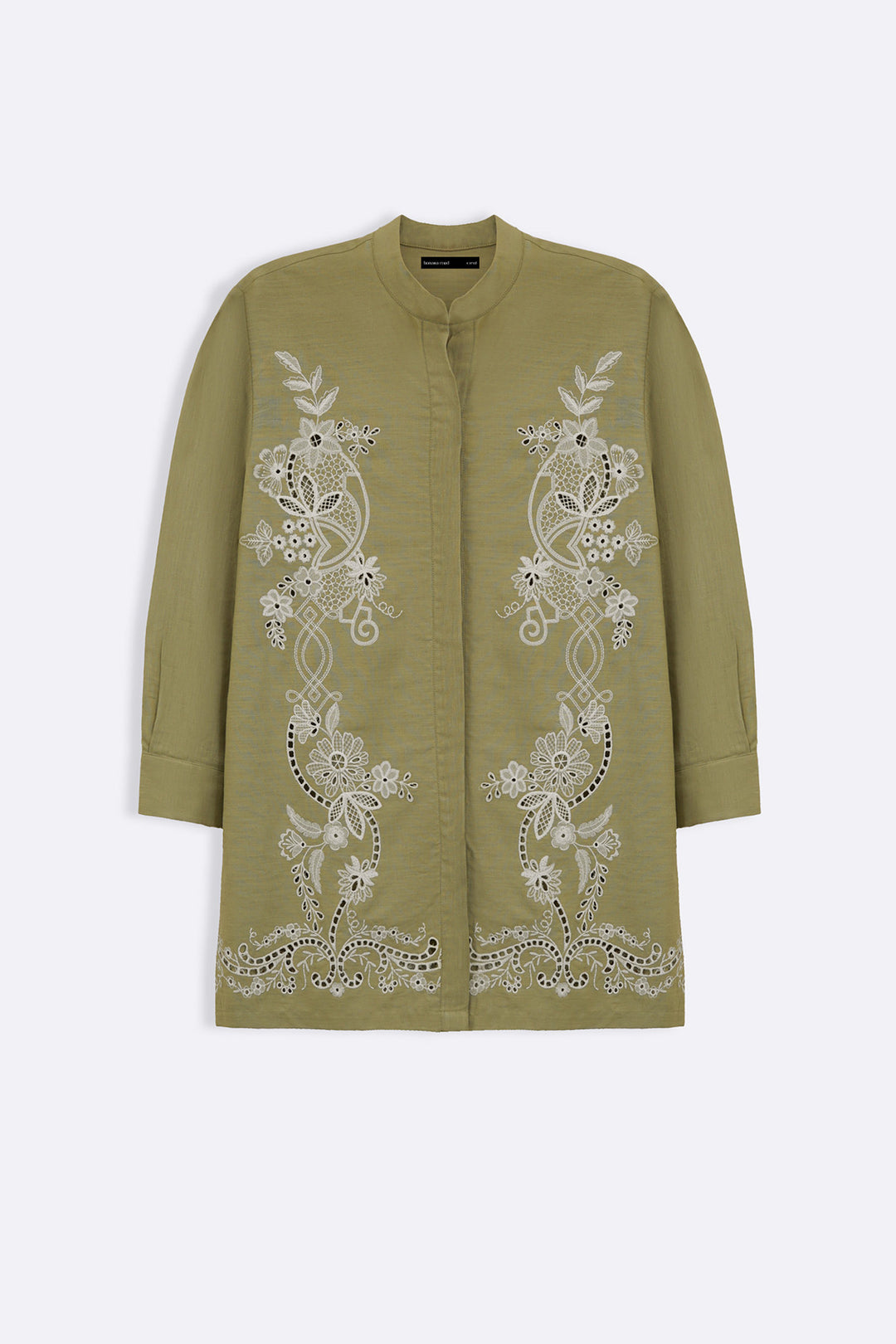 GREEN PISTACHIO BRODERIE SHIRT