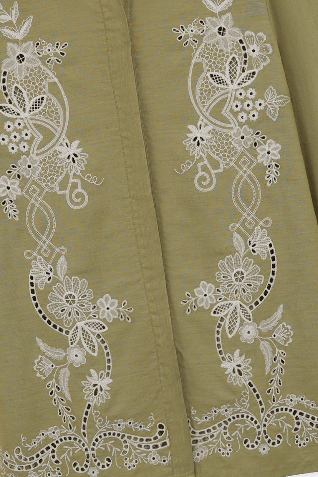 GREEN PISTACHIO BRODERIE SHIRT