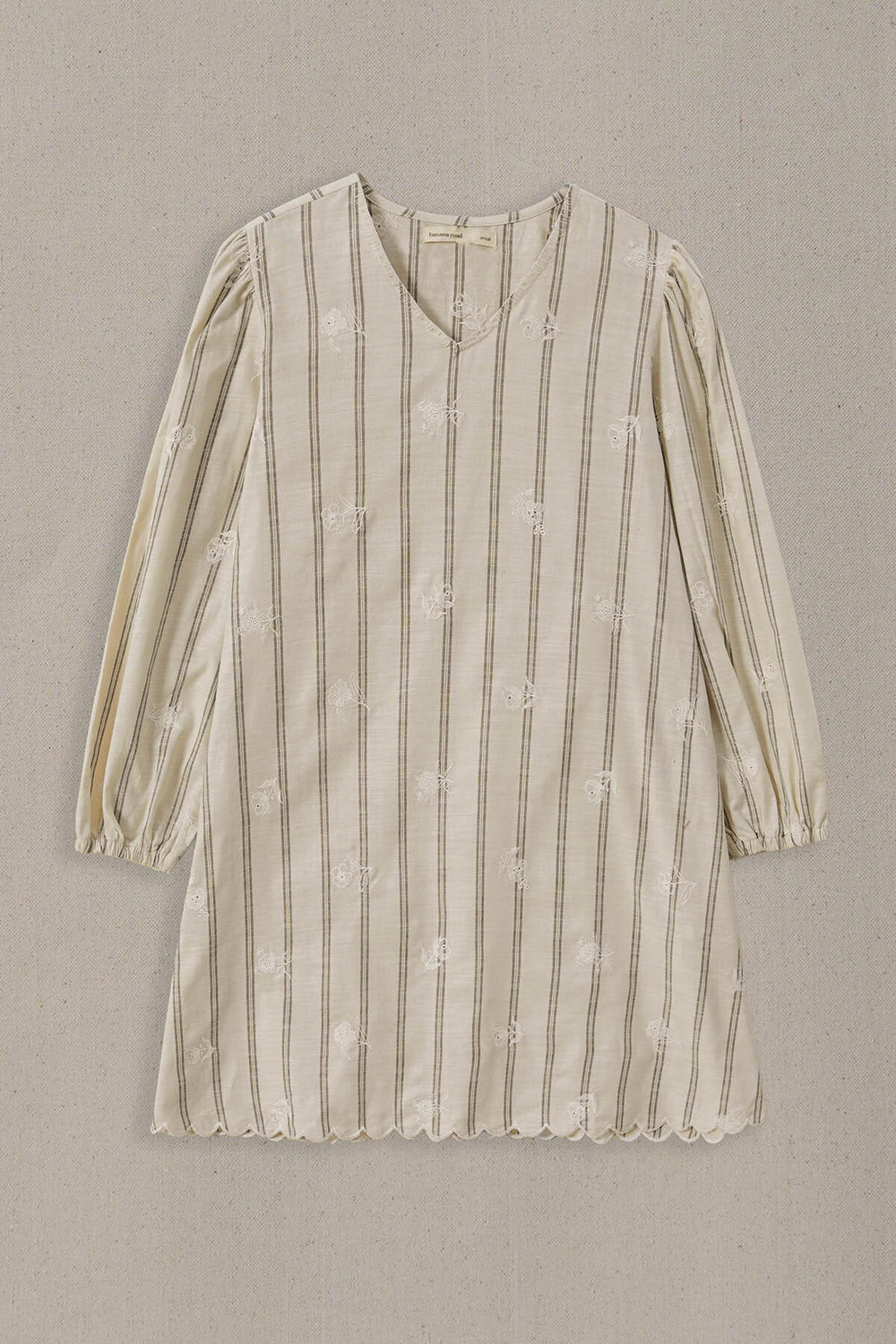OFF WHITE COASTAL STRIPED TUNIC