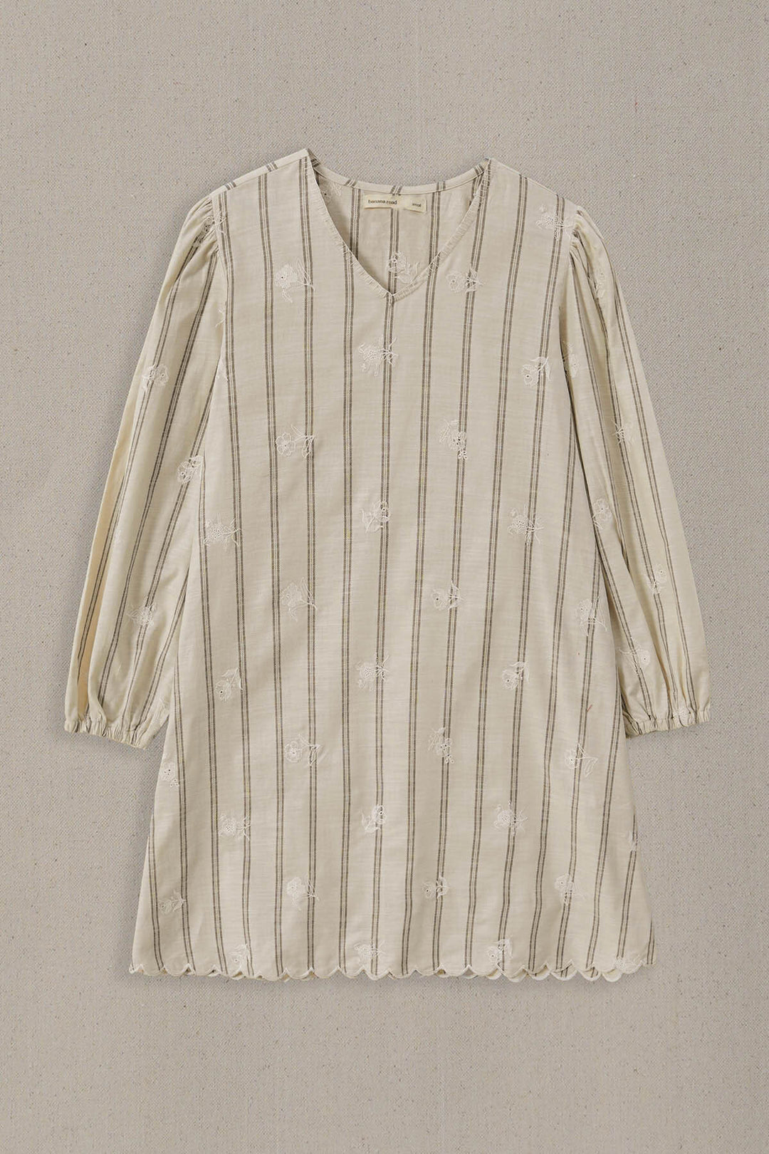 OFF WHITE COASTAL STRIPED TUNIC