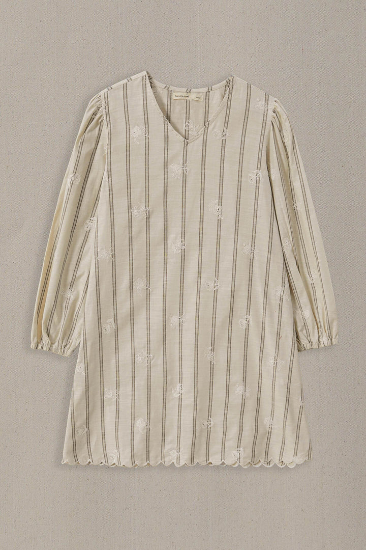 OFF WHITE COASTAL STRIPED TUNIC