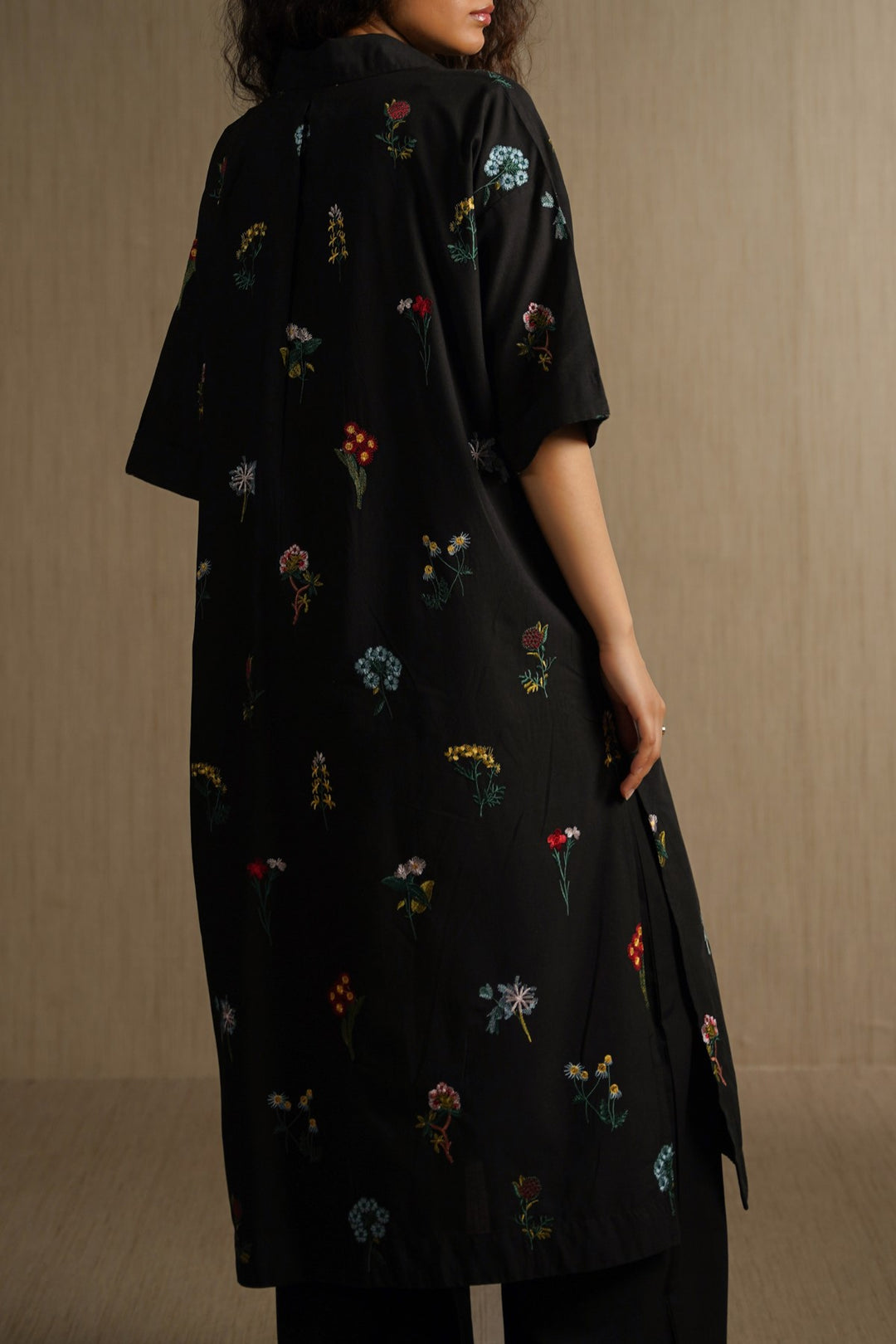 BLACK BLACK FLORA TUNIC