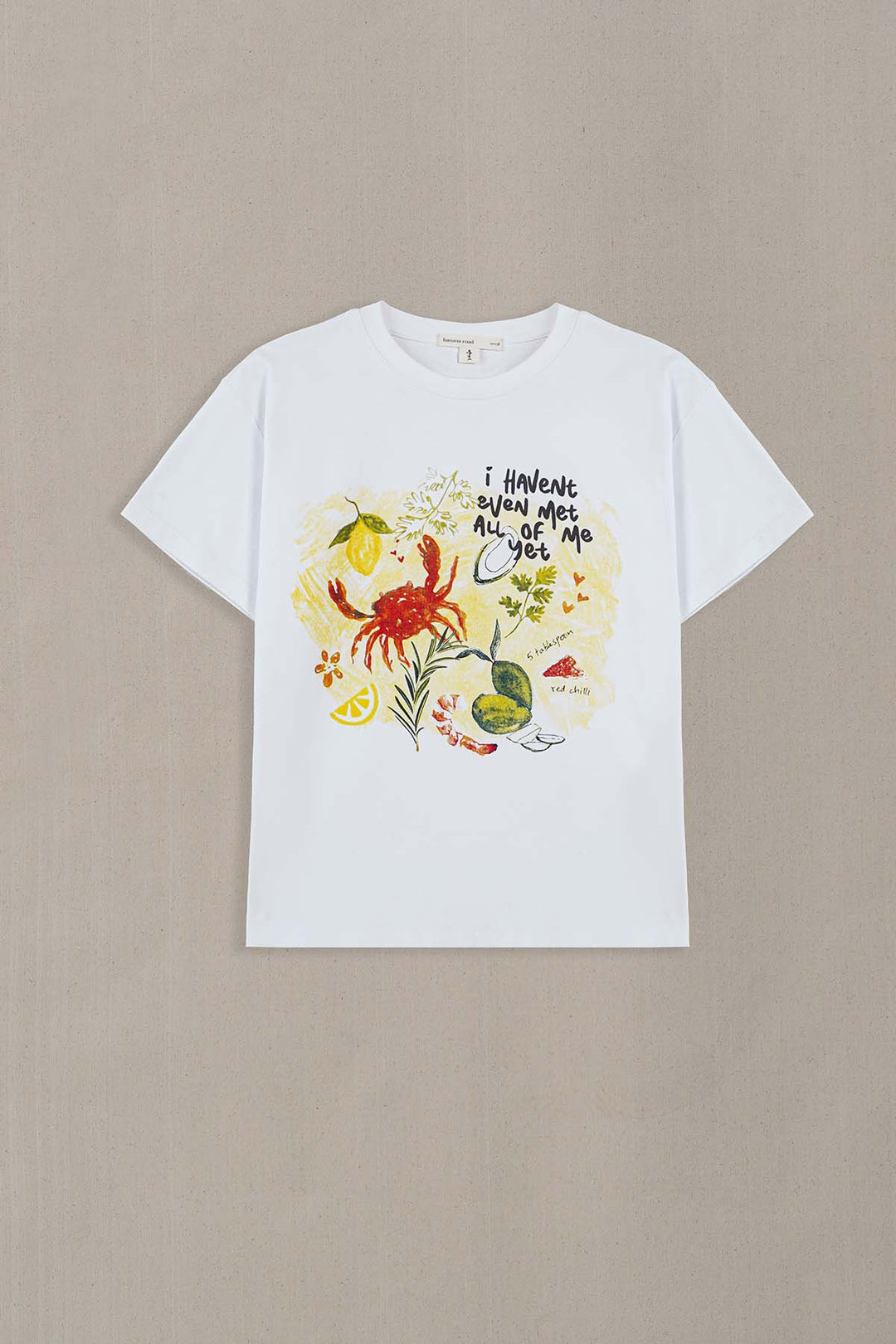 WHITE CRAB & FERN TEE