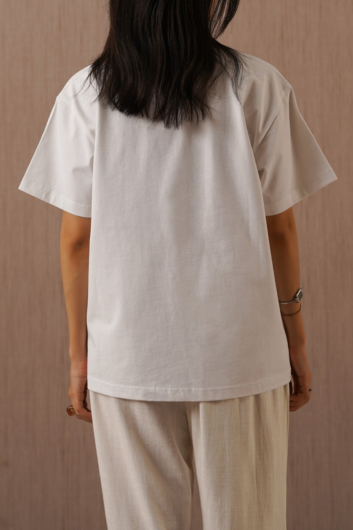 WHITE CRAB & FERN TEE