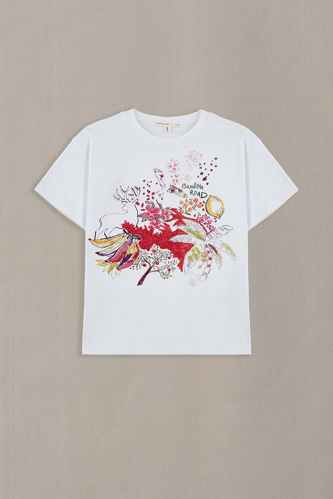 WHITE BANANA ROAD OPENER TEE