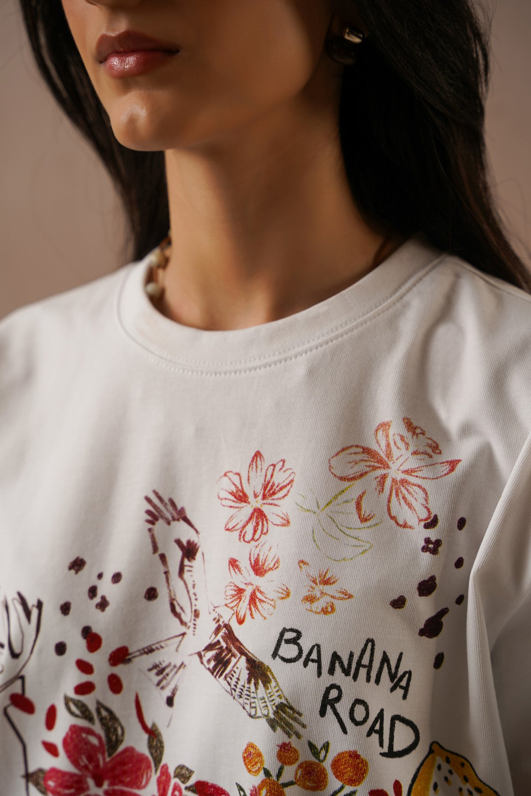 WHITE BANANA ROAD OPENER TEE