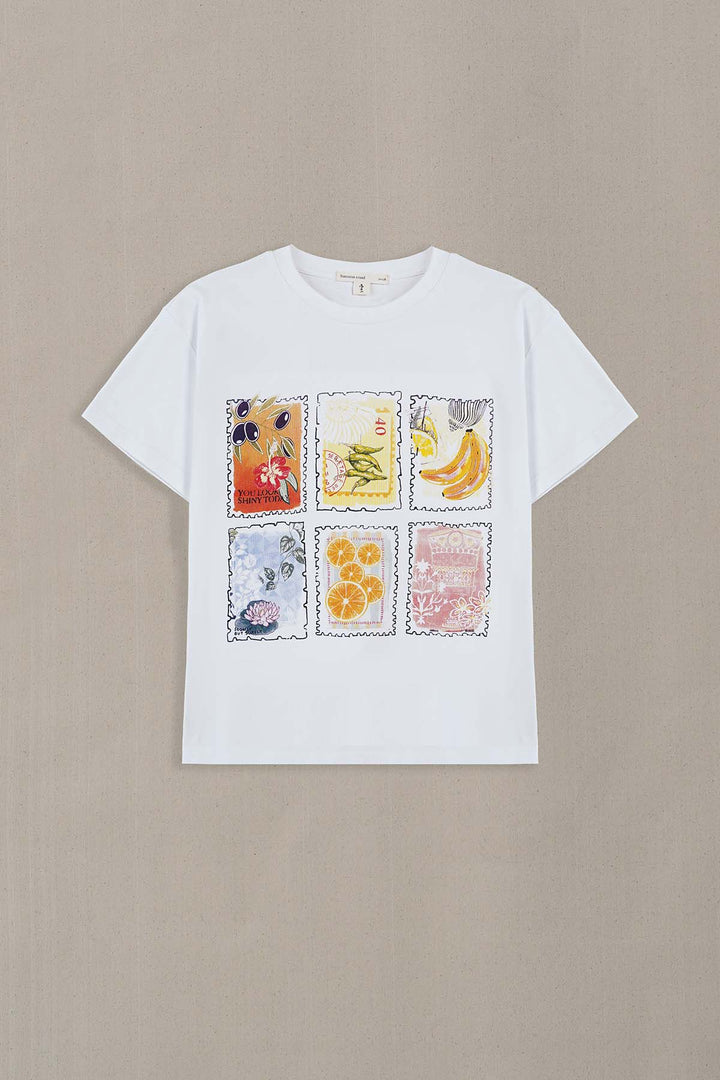 OFF WHITE SUMMER STAMP TEE