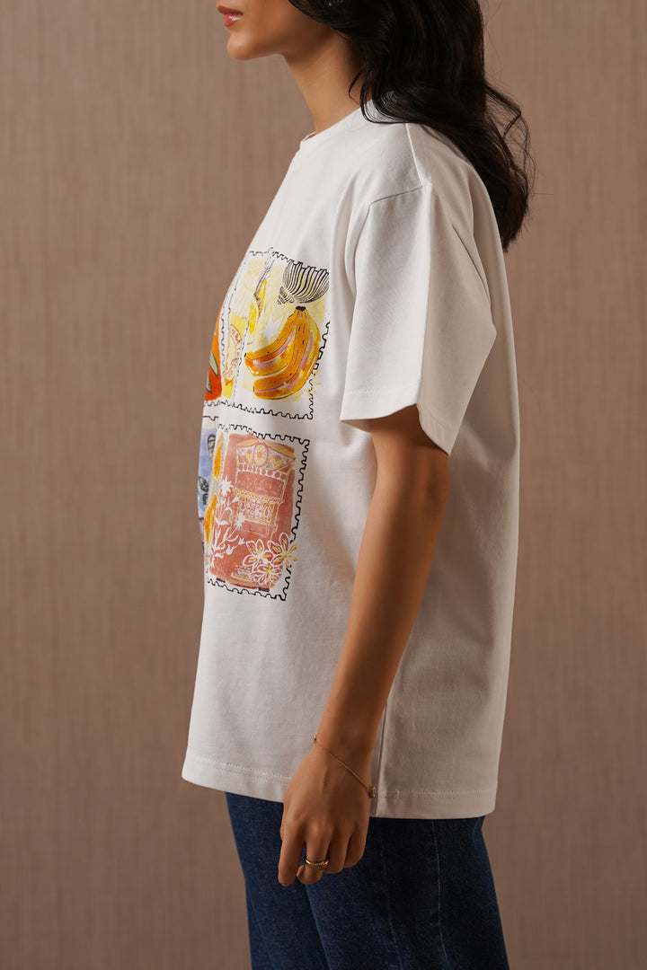 OFF WHITE SUMMER STAMP TEE