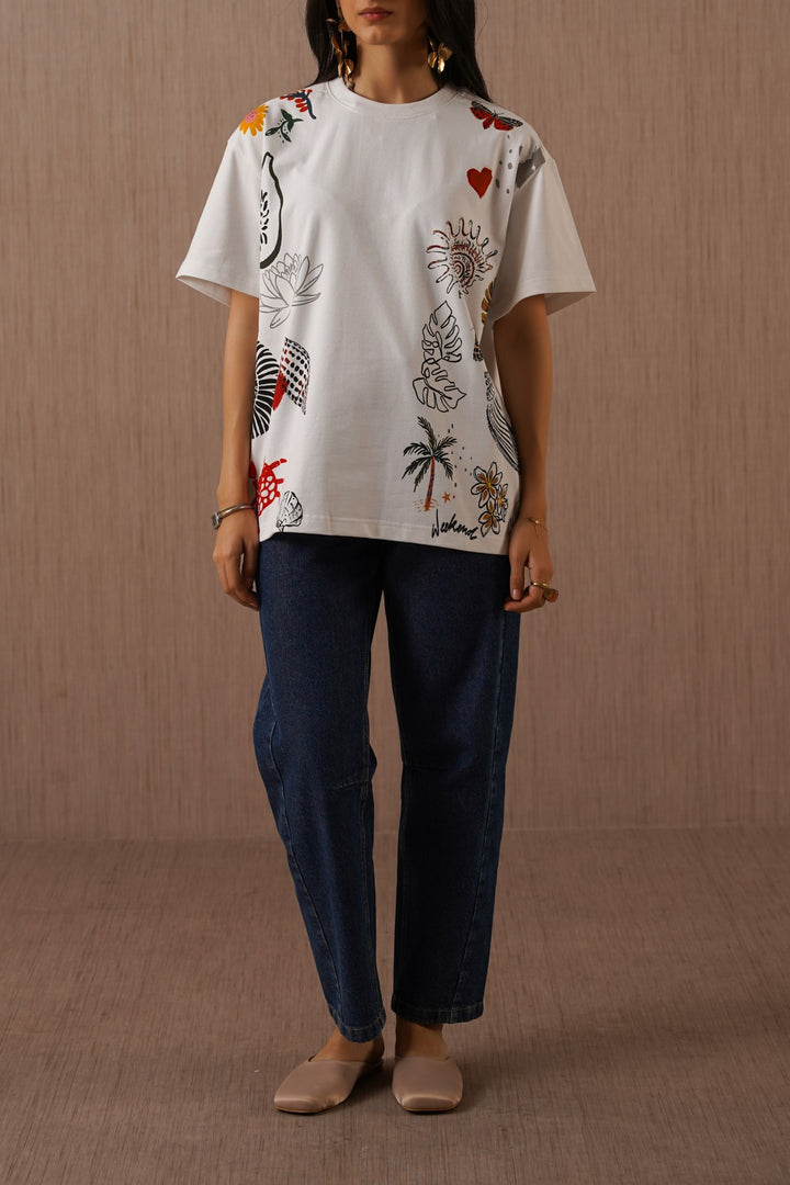 OFF WHITE ISLAND LOVE TEE