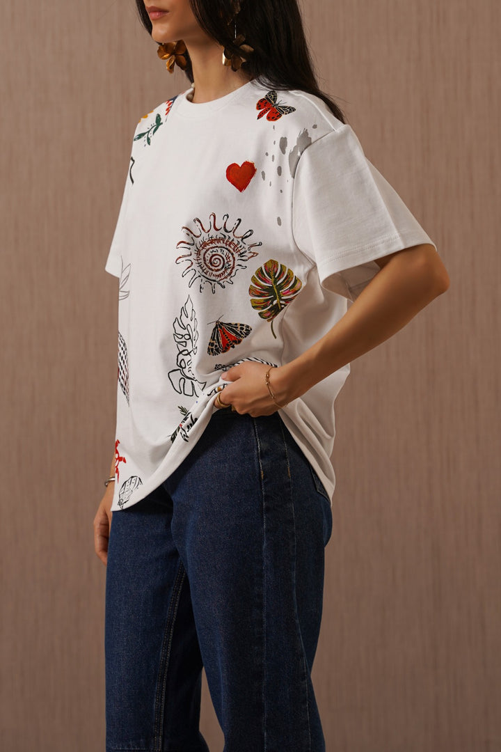 OFF WHITE ISLAND LOVE TEE