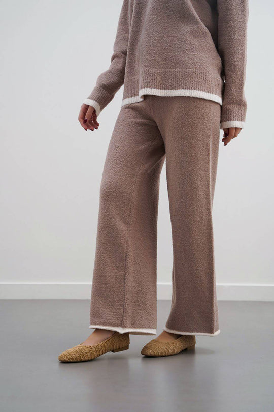 CAMEL MINKY LOUNGE PANTS