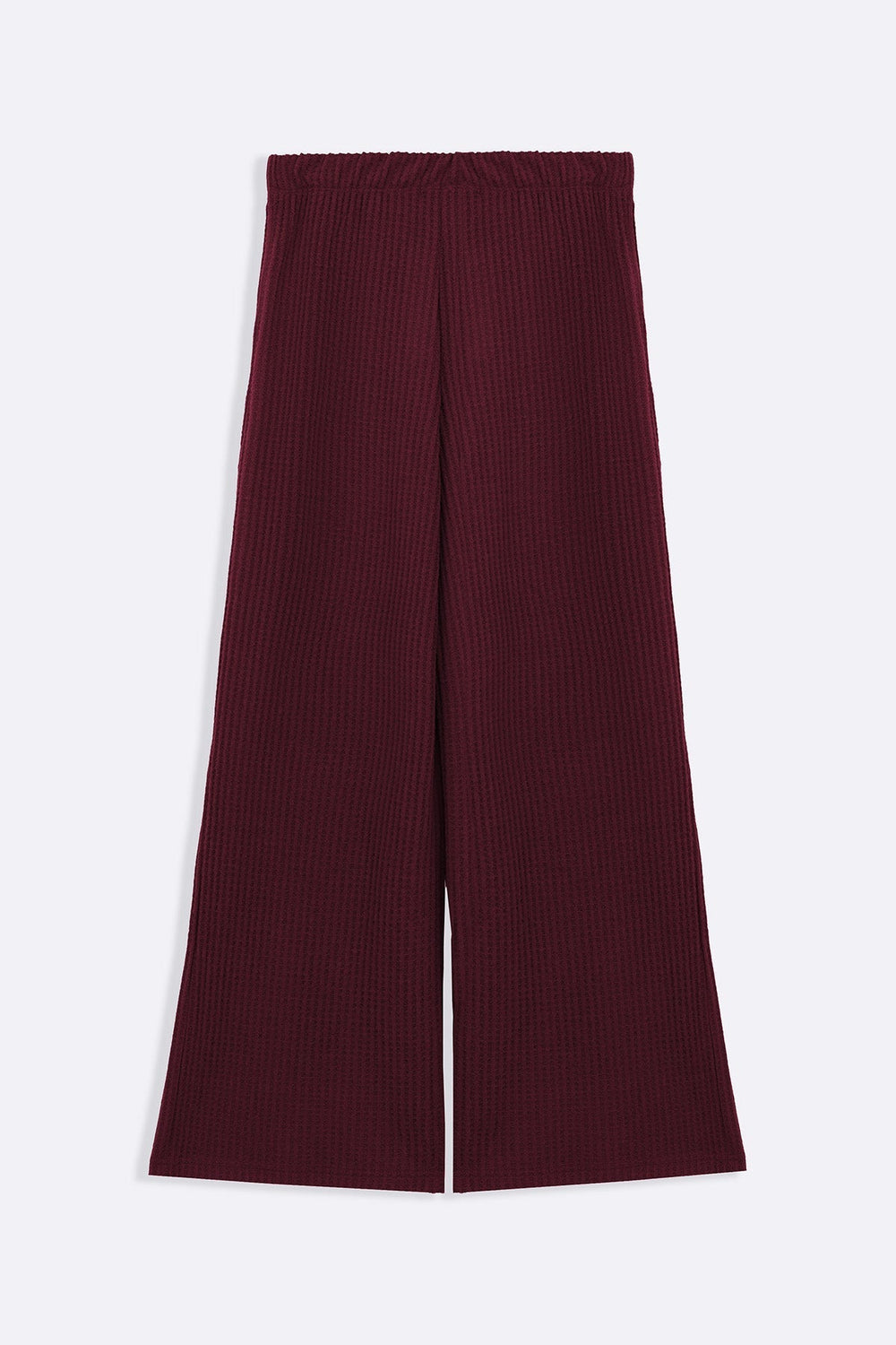 WINE WAFFLE KNIT PANTS