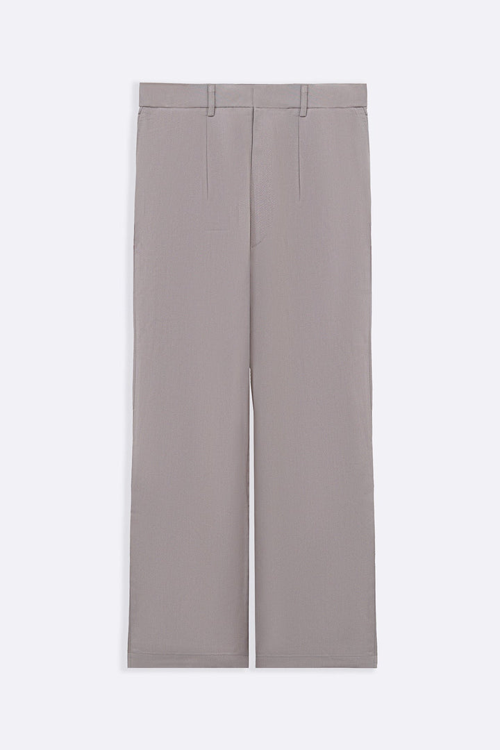 BEIGE WIDE LEG TROUSERS