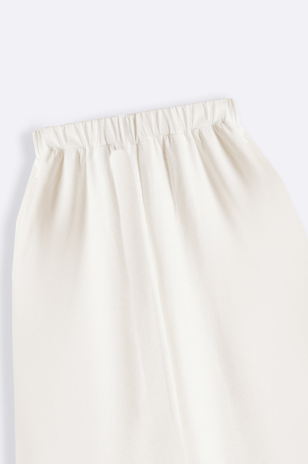 WHITE HIGH-WAIST CULOTTES