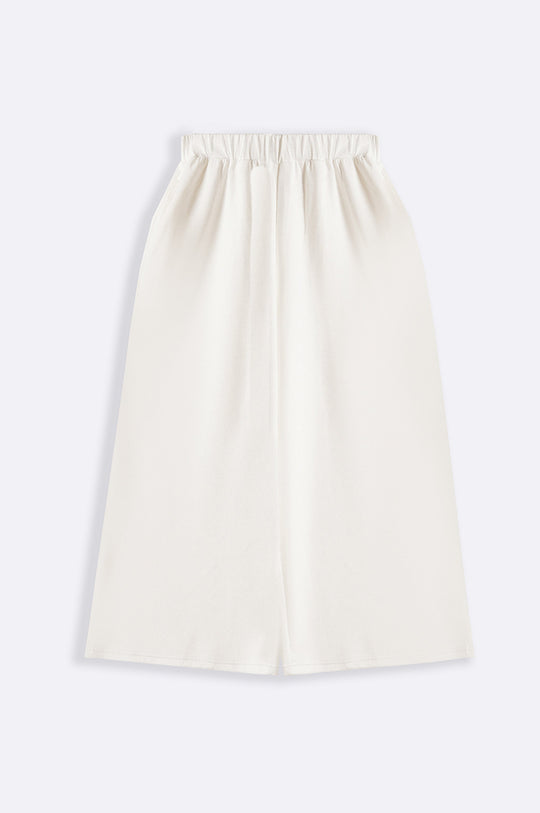 WHITE HIGH-WAIST CULOTTES