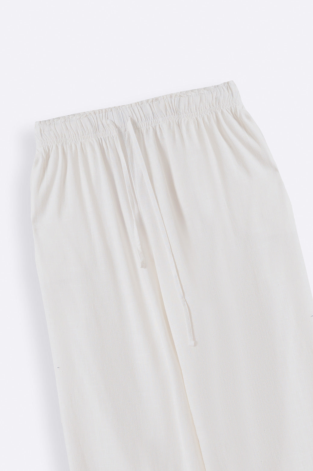 WHITE WIDE ANKLE PANTS