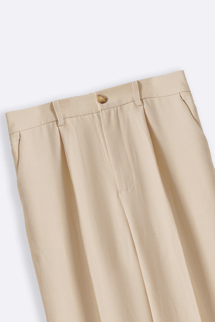 IVORY TAILORED EASY PANTS