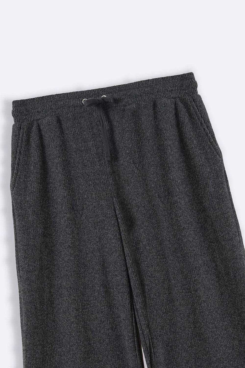 DARK GREY RIBBED TROUSERS