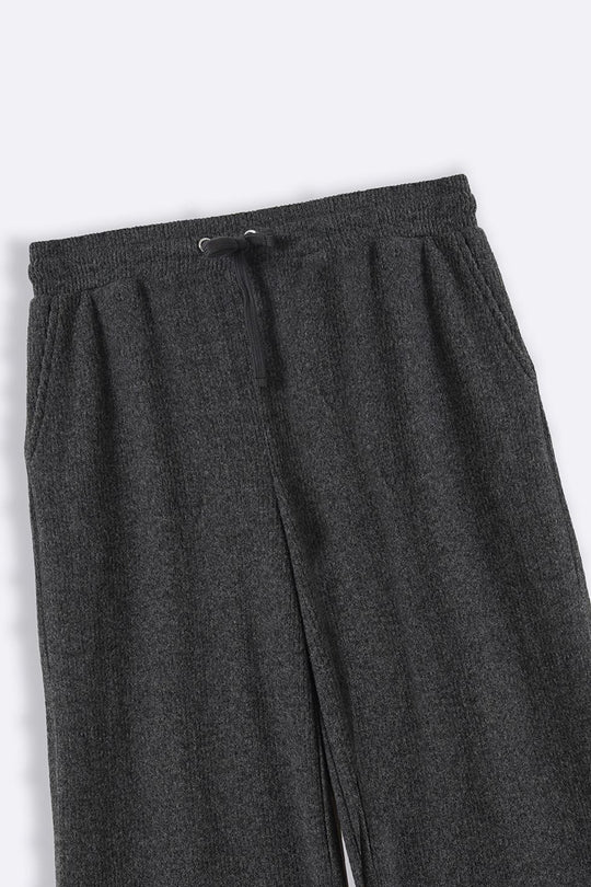 DARK GREY RIBBED TROUSERS