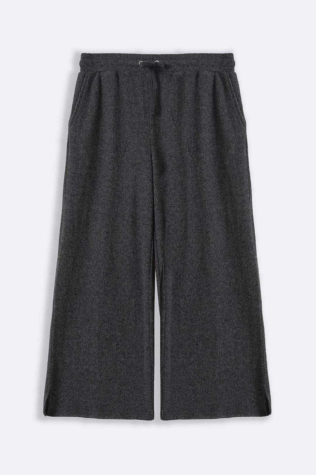 DARK GREY RIBBED TROUSERS