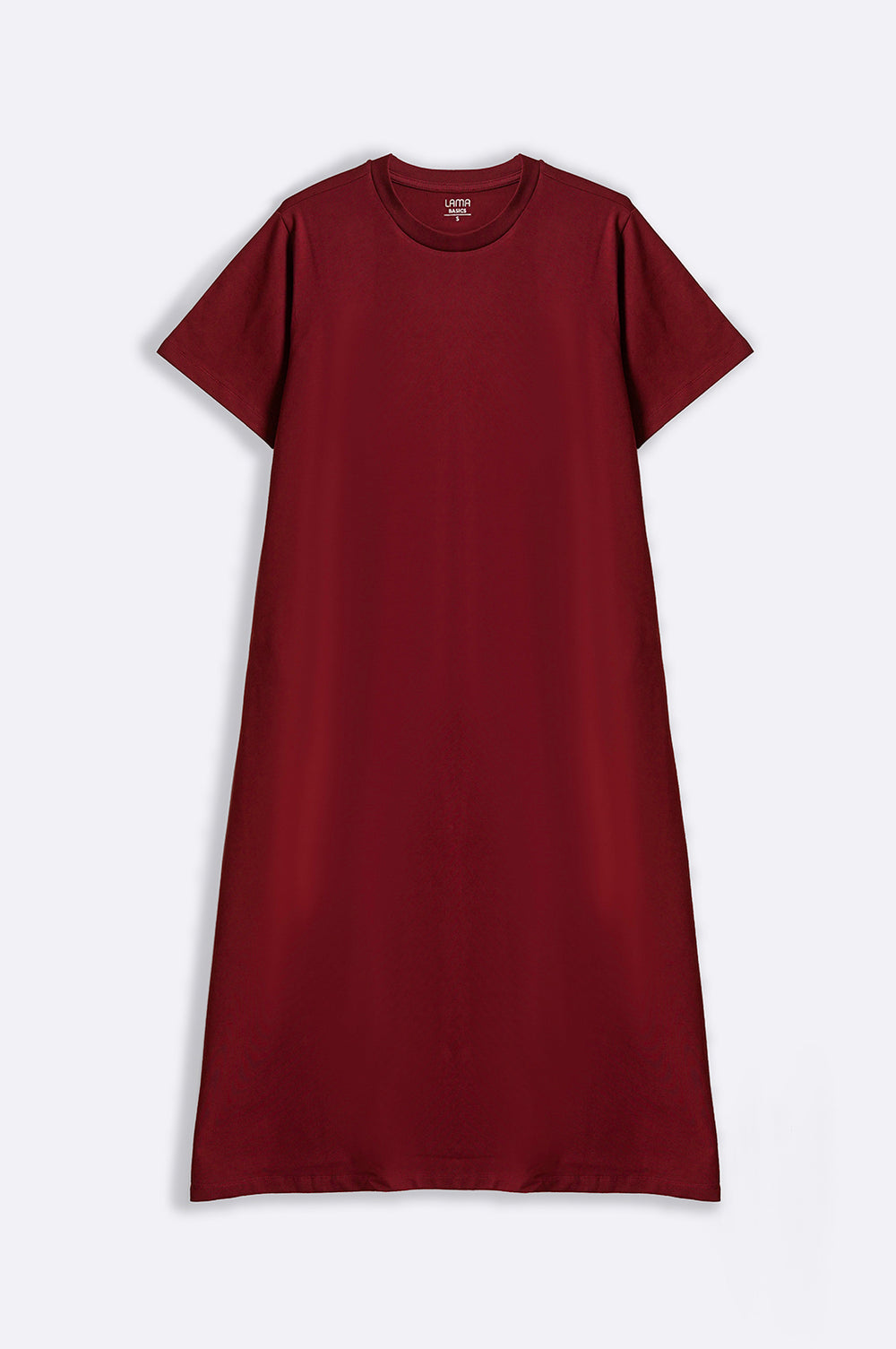 MAROON LONG A-LINE DRESS