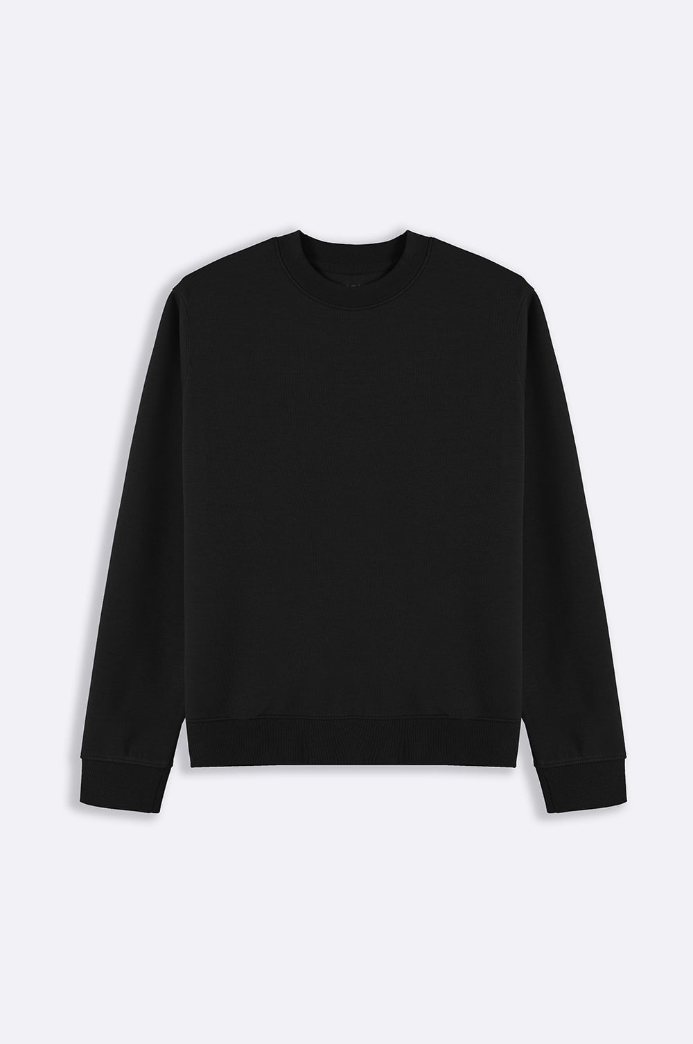 BLACK NEOPRENE SWEATSHIRT