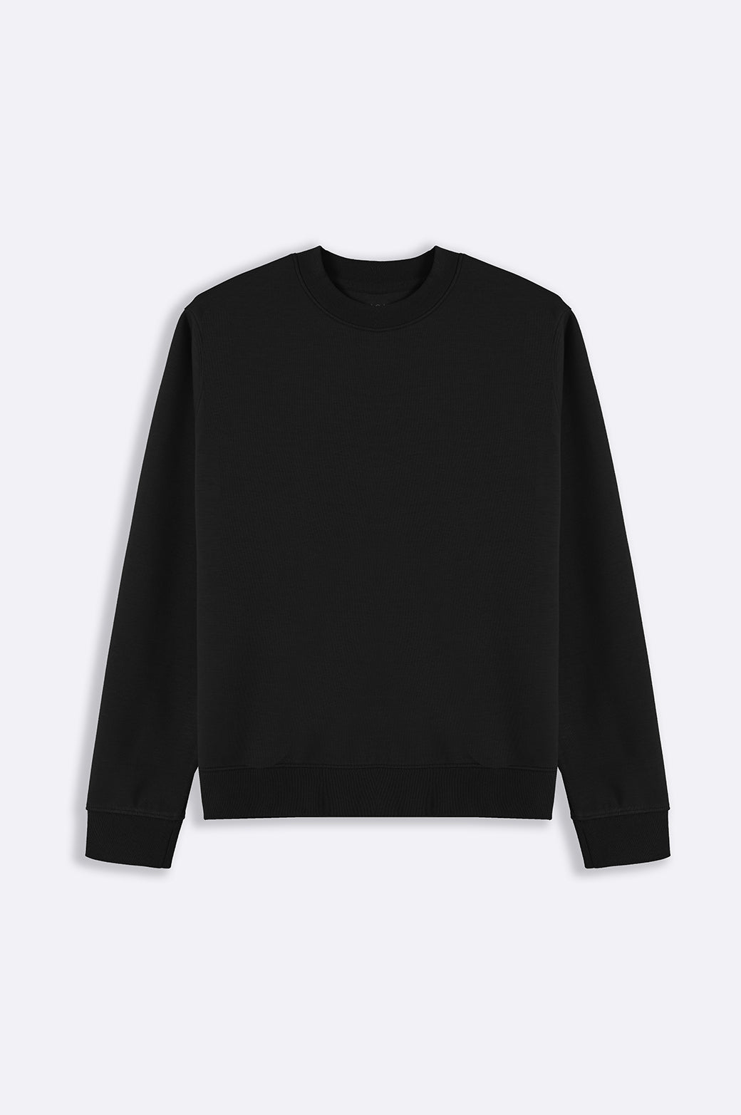 BLACK NEOPRENE SWEATSHIRT