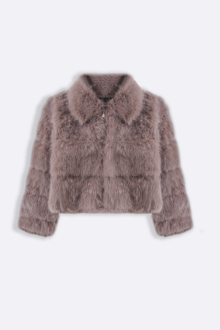 FUR ZIPPER JACKET