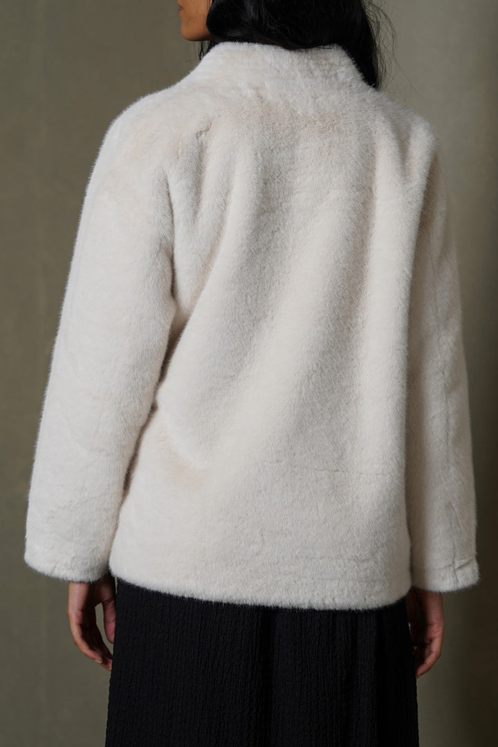 LUXE FUR WRAP COAT