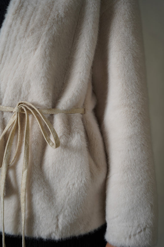 LUXE FUR WRAP COAT