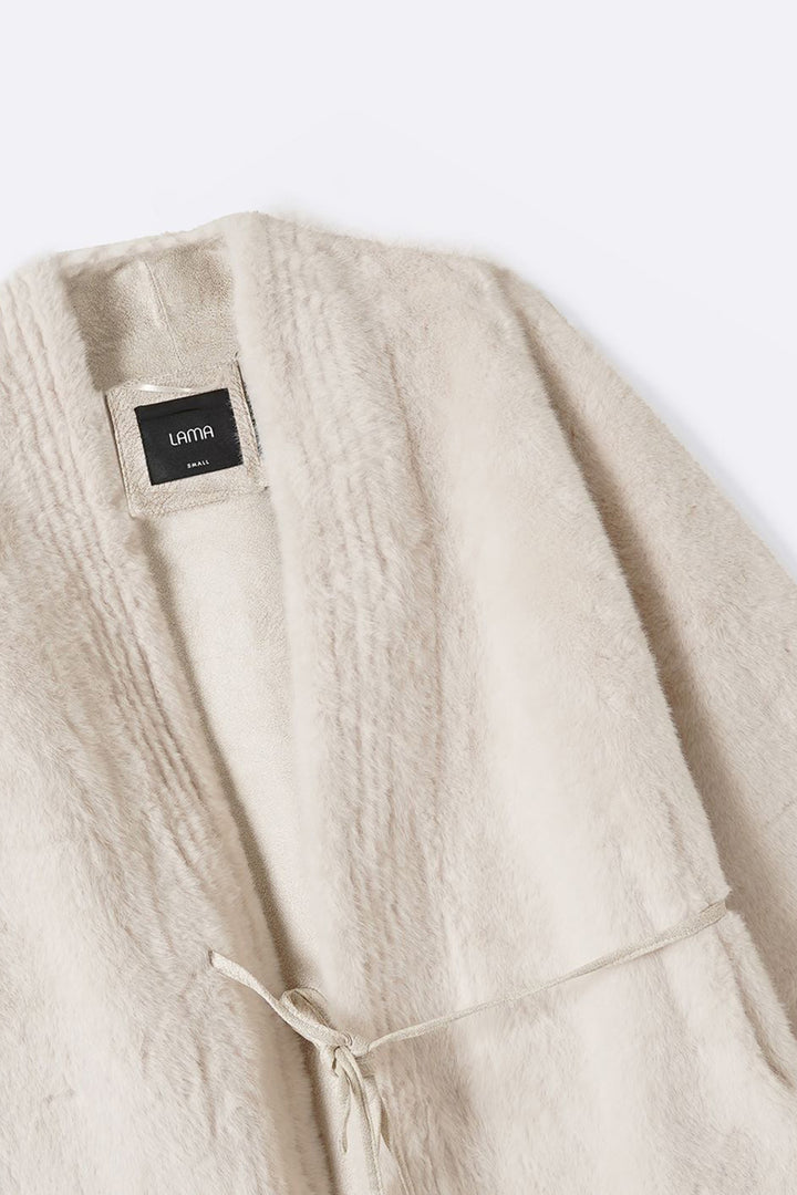 LUXE FUR WRAP COAT