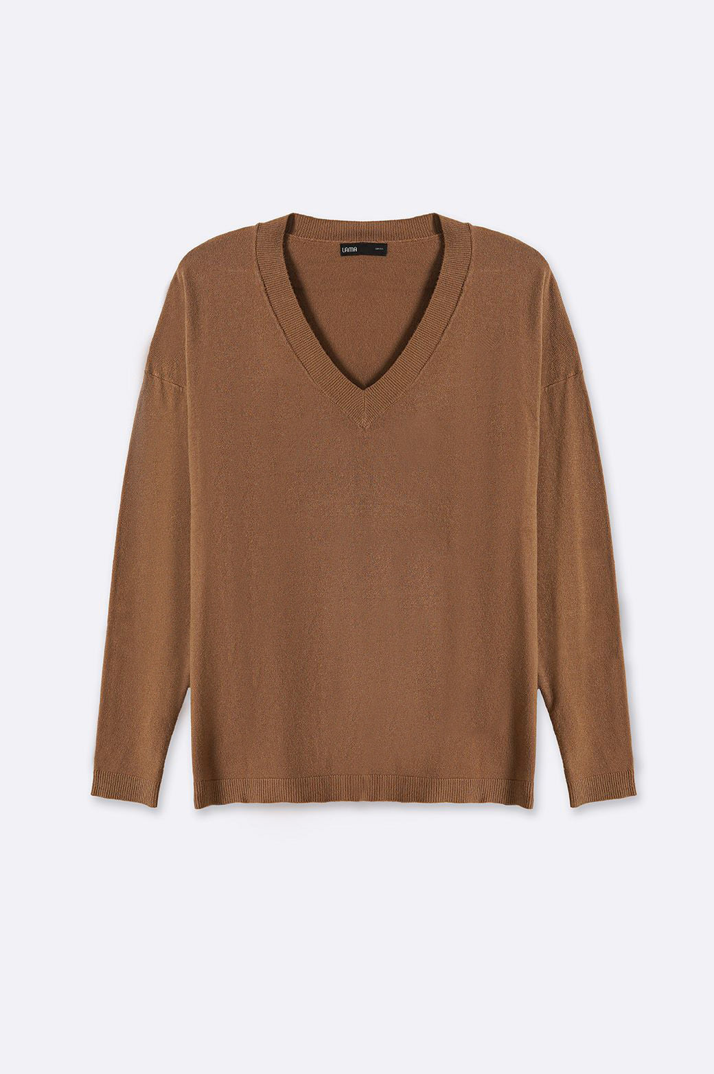 CAMEL HOMEBODY V-NECK SWEATER