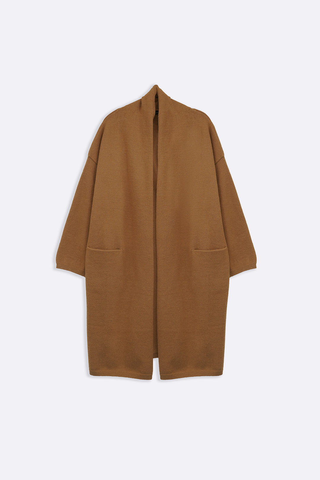 KHAKI THE MOM CARDIGAN