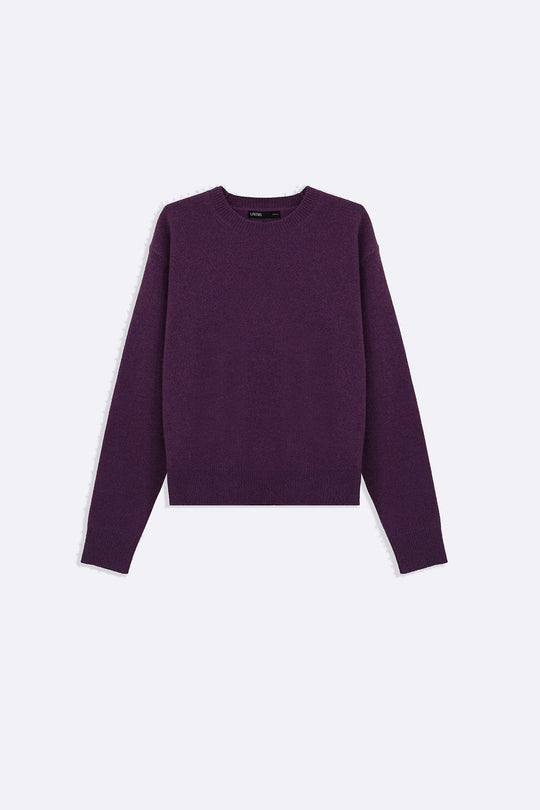 PURPLE PURE WOOL JUMPER