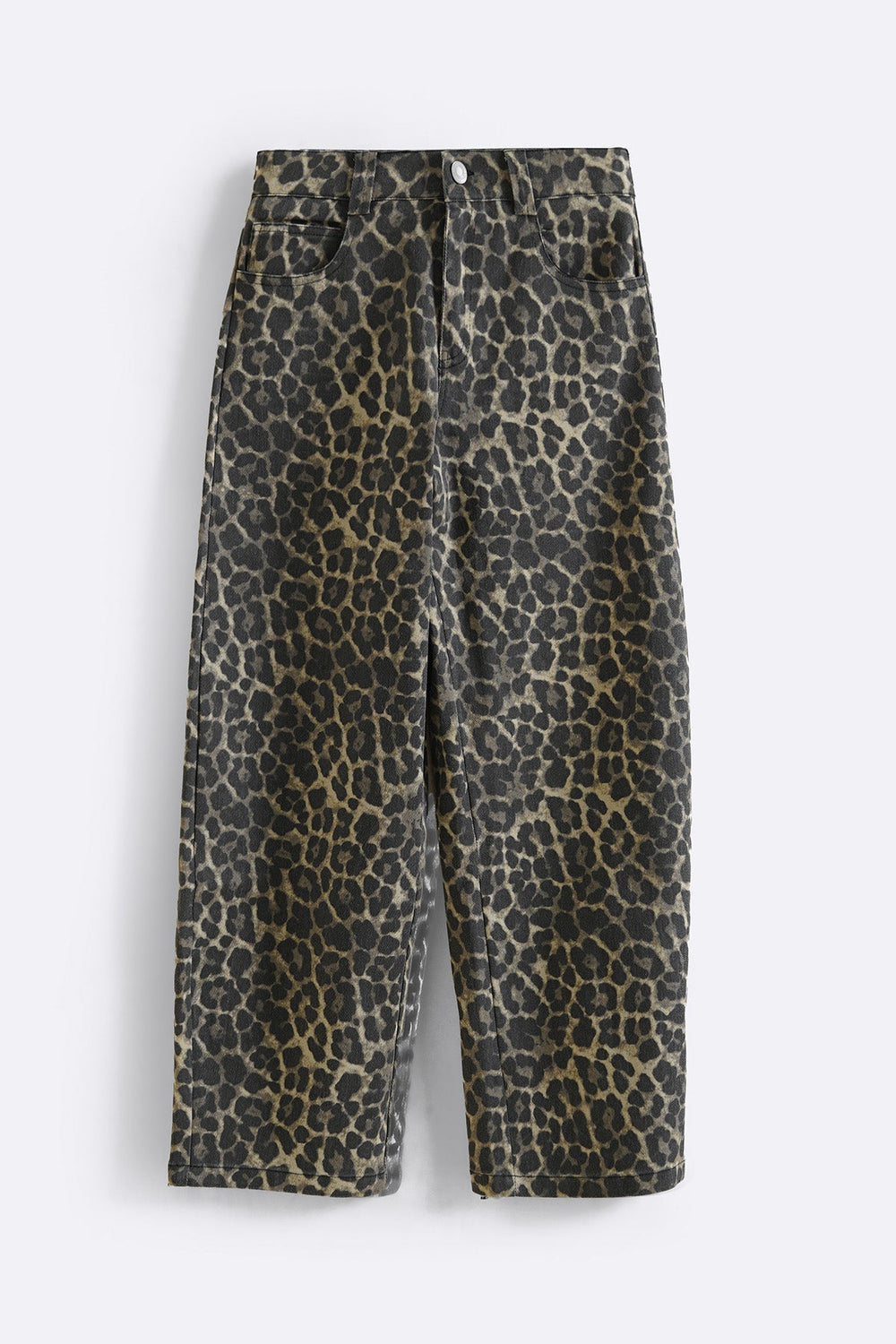 BEIGE LEOPARD BARREL JEAN-PANT