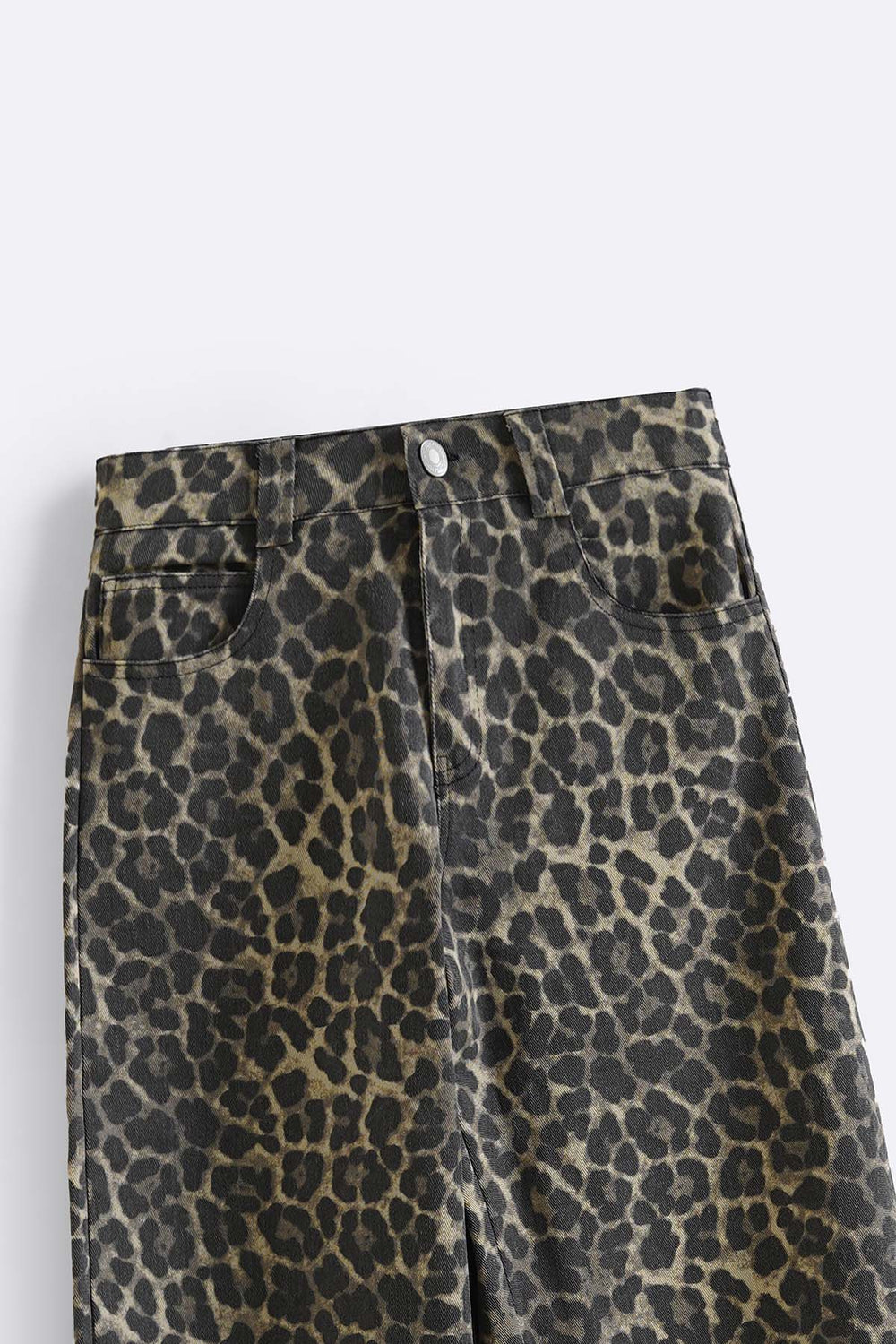 BEIGE LEOPARD BARREL JEAN-PANT