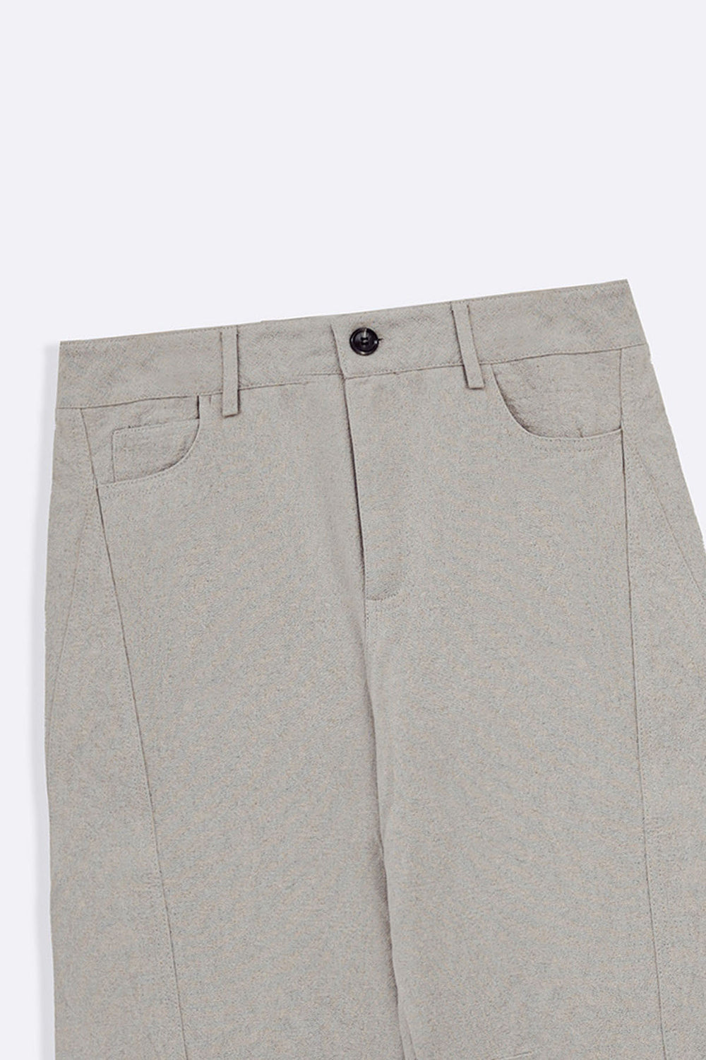 BEIGE LINEN BLEND JEAN PANT