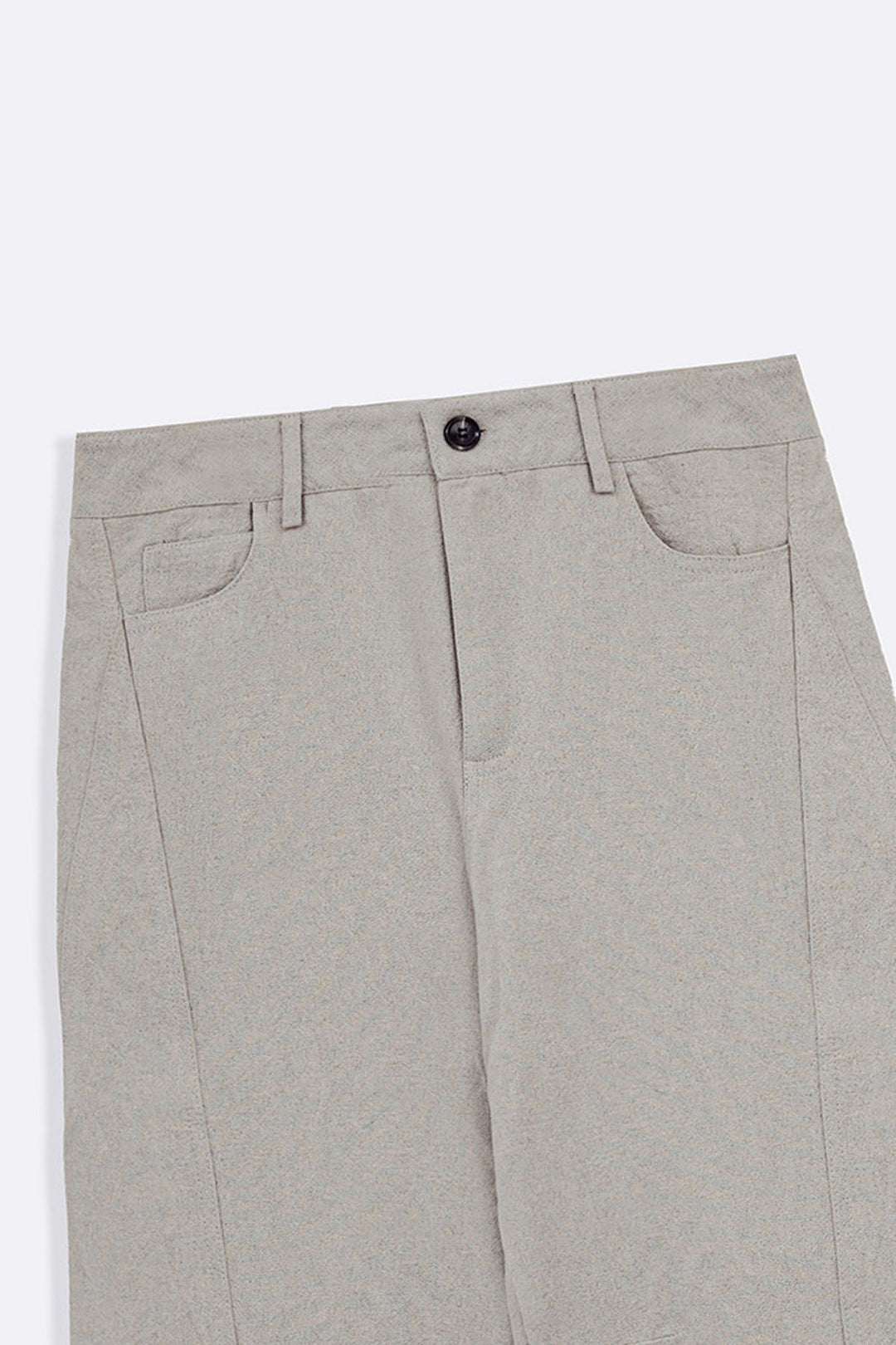 BEIGE LINEN BLEND JEAN PANT