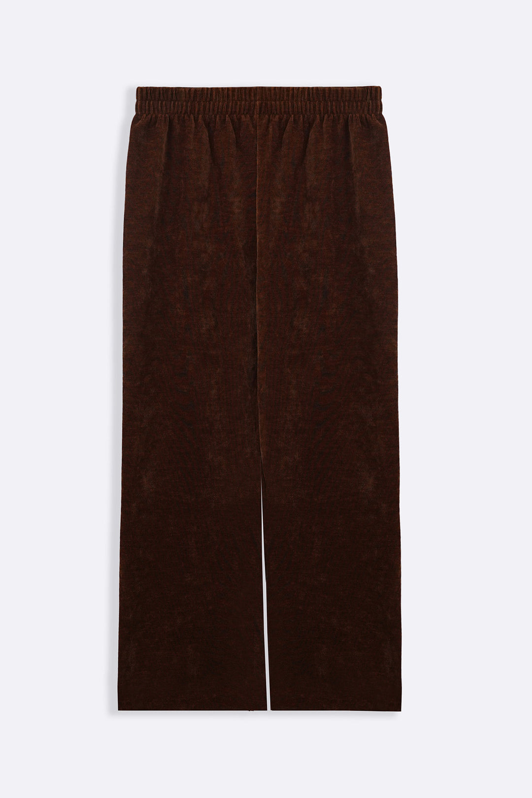 BROWN VELVET EARTH TROUSERS